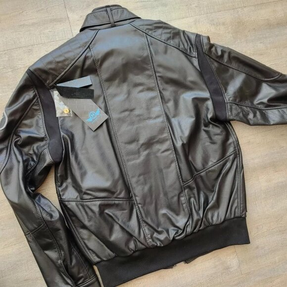 Leather Aviation Jacket - Stephan/H - Made in Canada! Brand New! - Picture 6 of 6